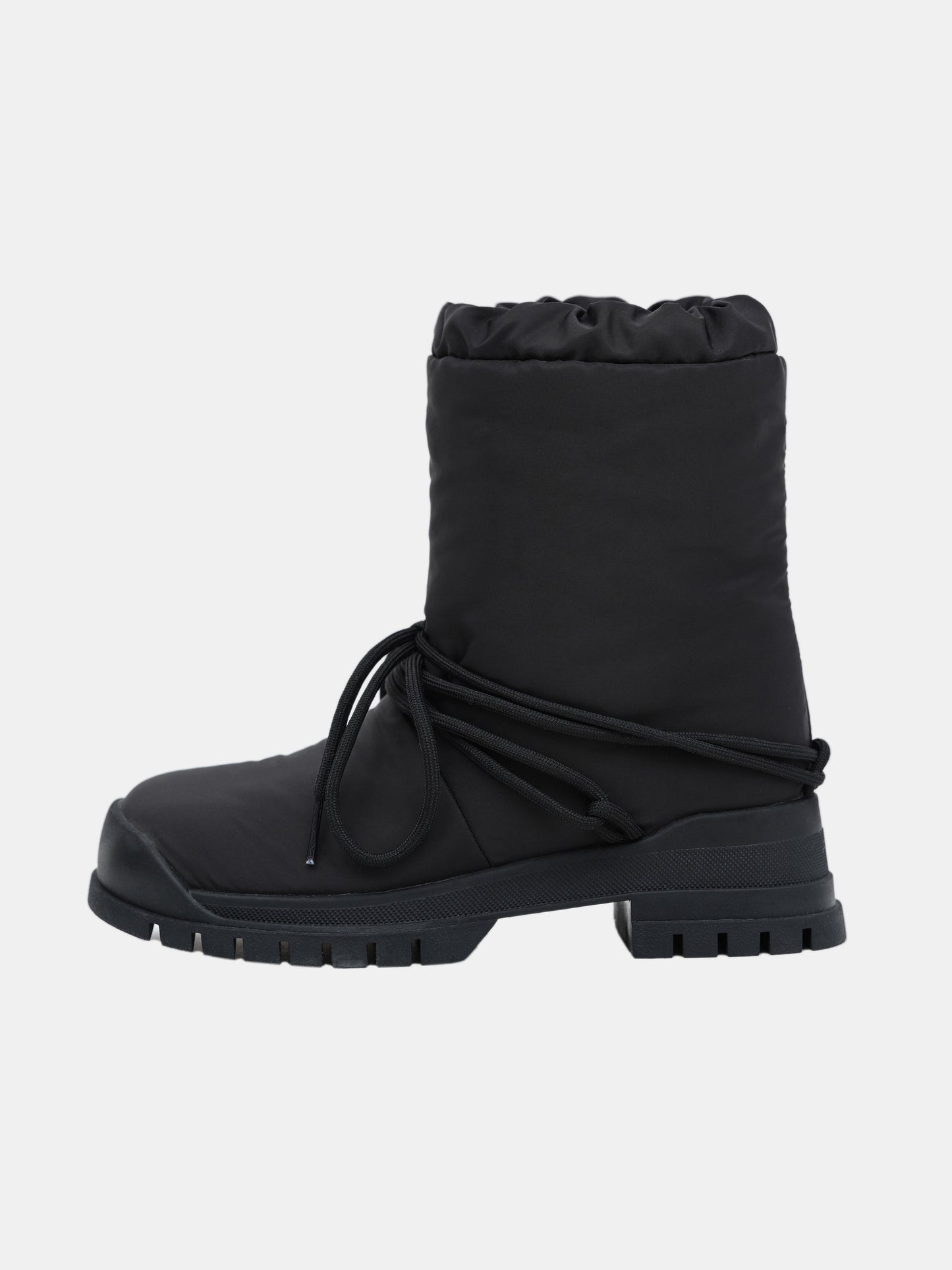 Puffer Ankle Boots, Black
