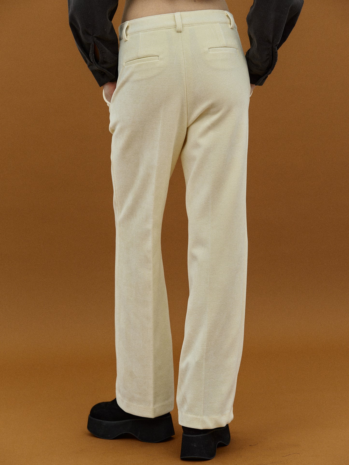 Straight Classic Trousers, Cream
