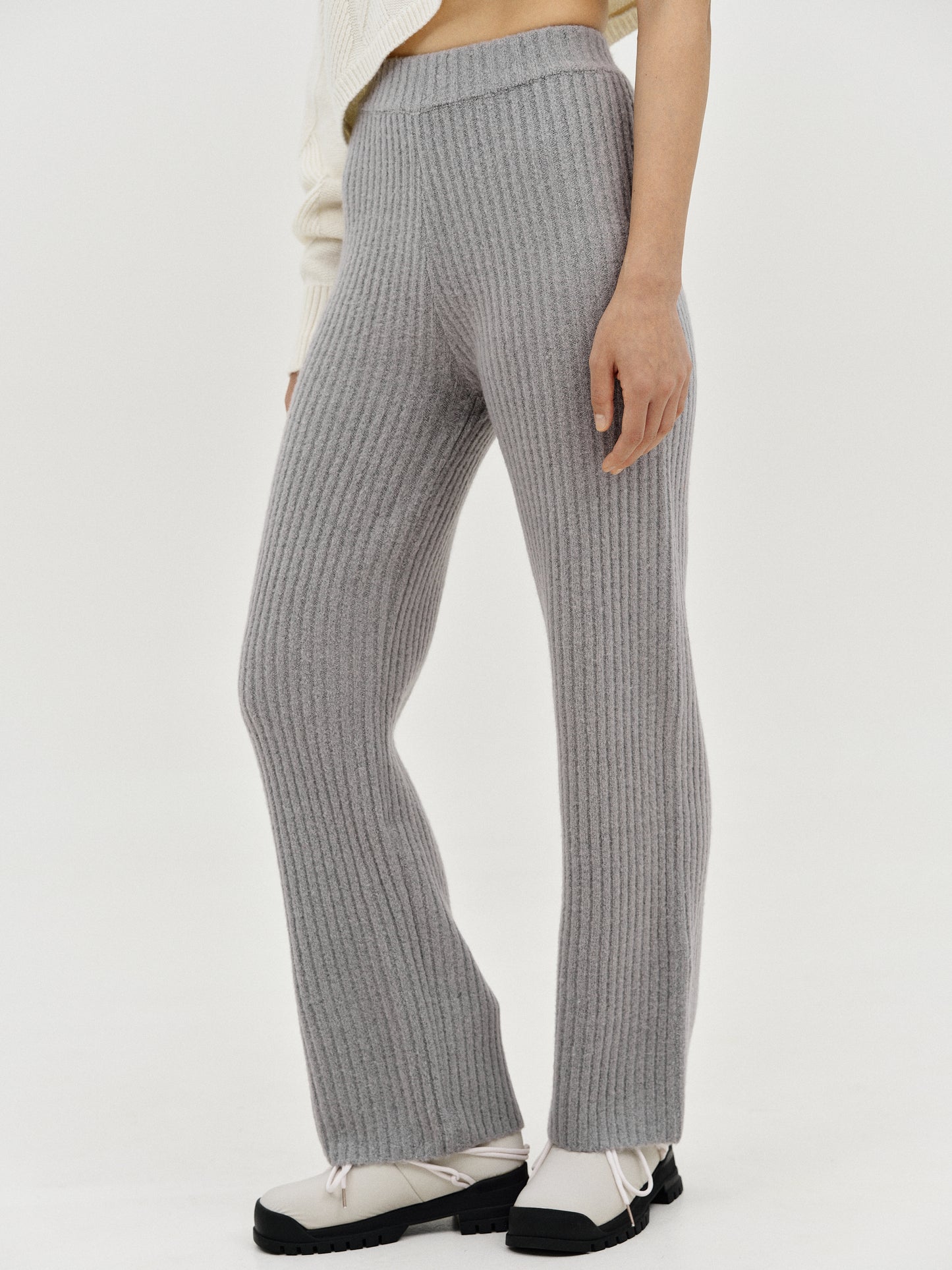 Rib Lounge Pants, Grey