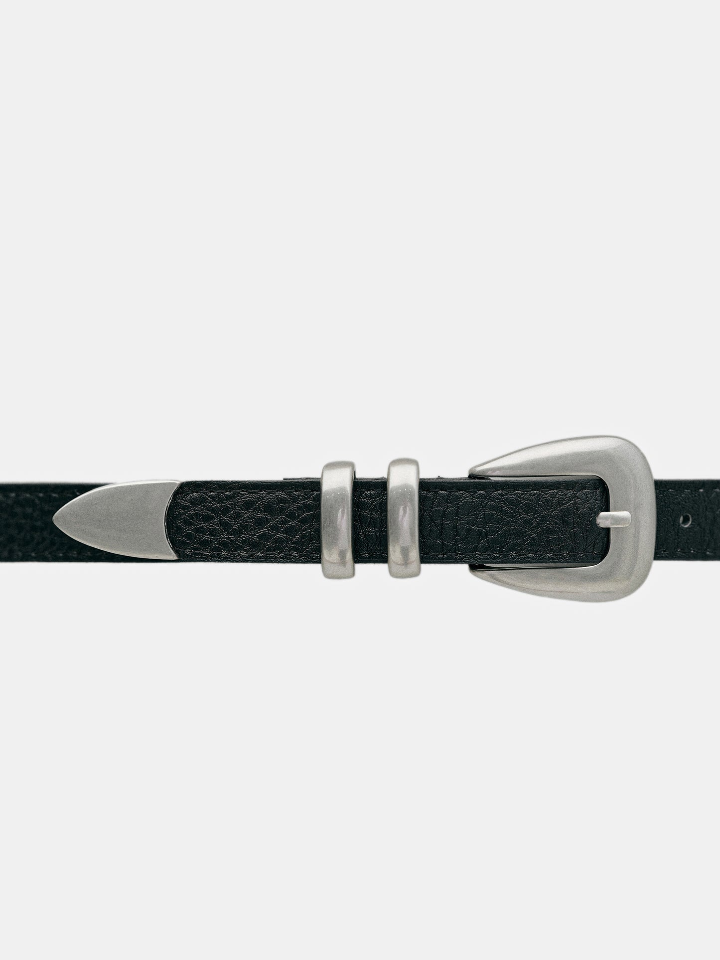 Thin Leather Belt, Black – SourceUnknown