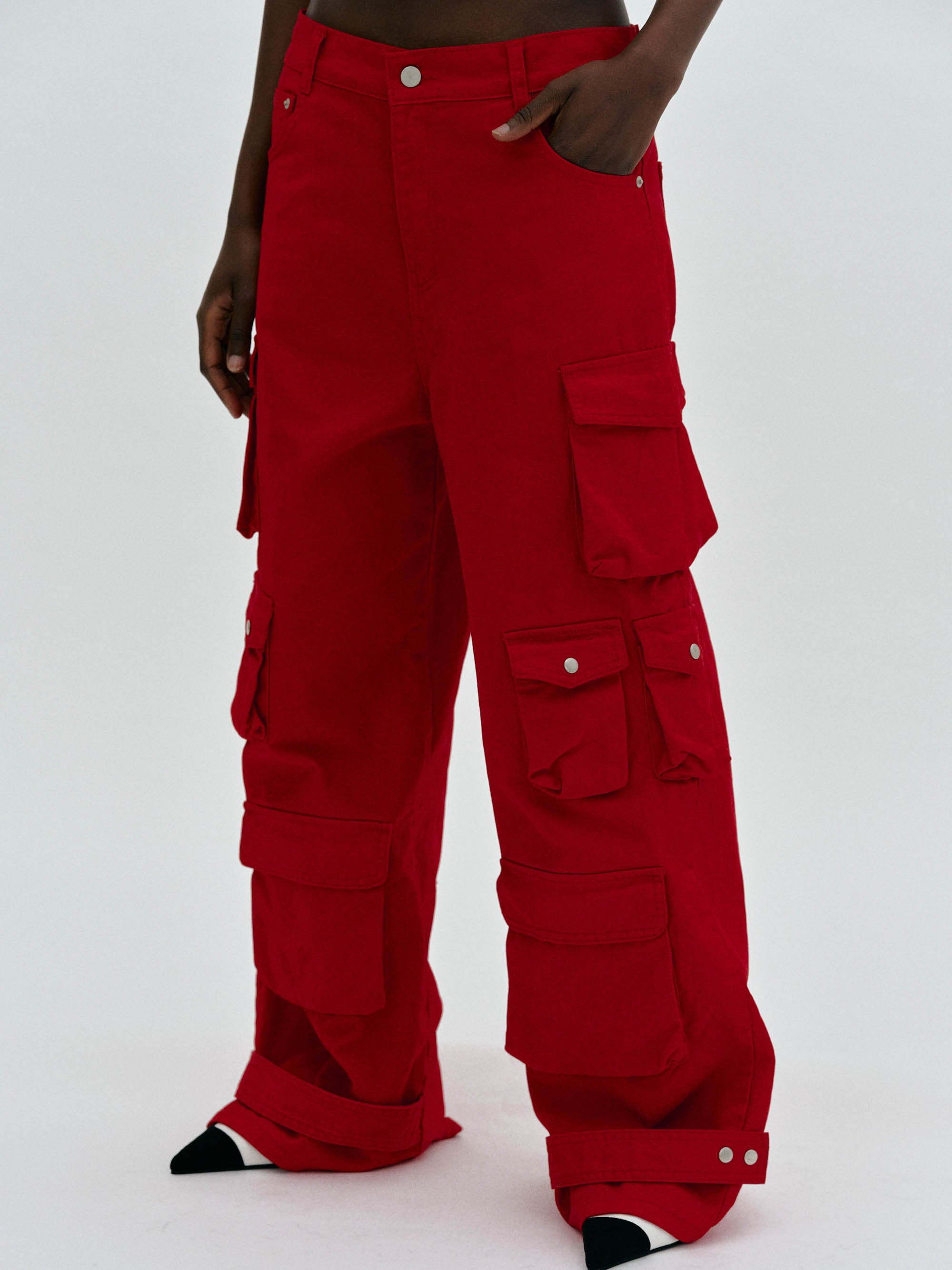 Forever 21 sale red cargo pants