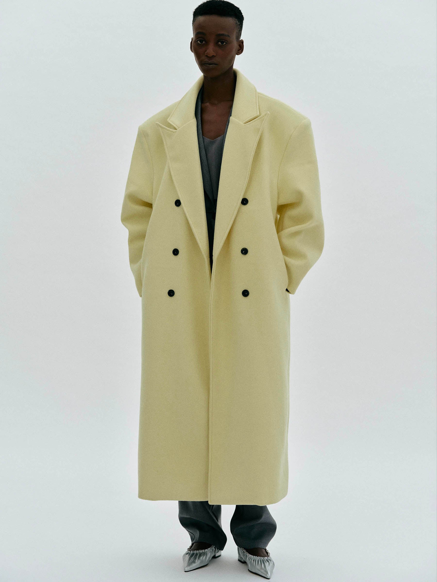 Oversized Grandpa Coat, Lemon – SourceUnknown