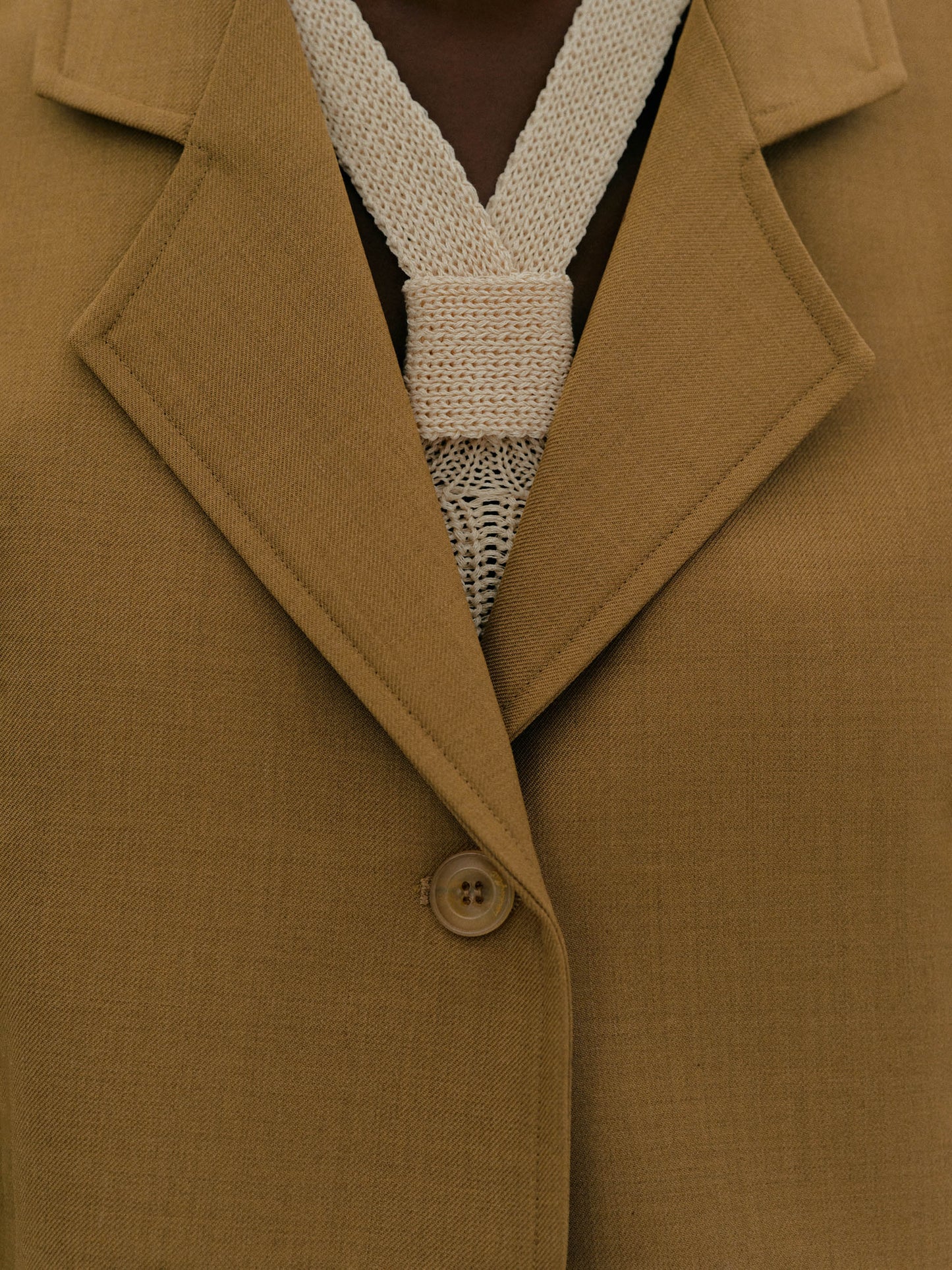 Classic Suit Blazer, Caramel
