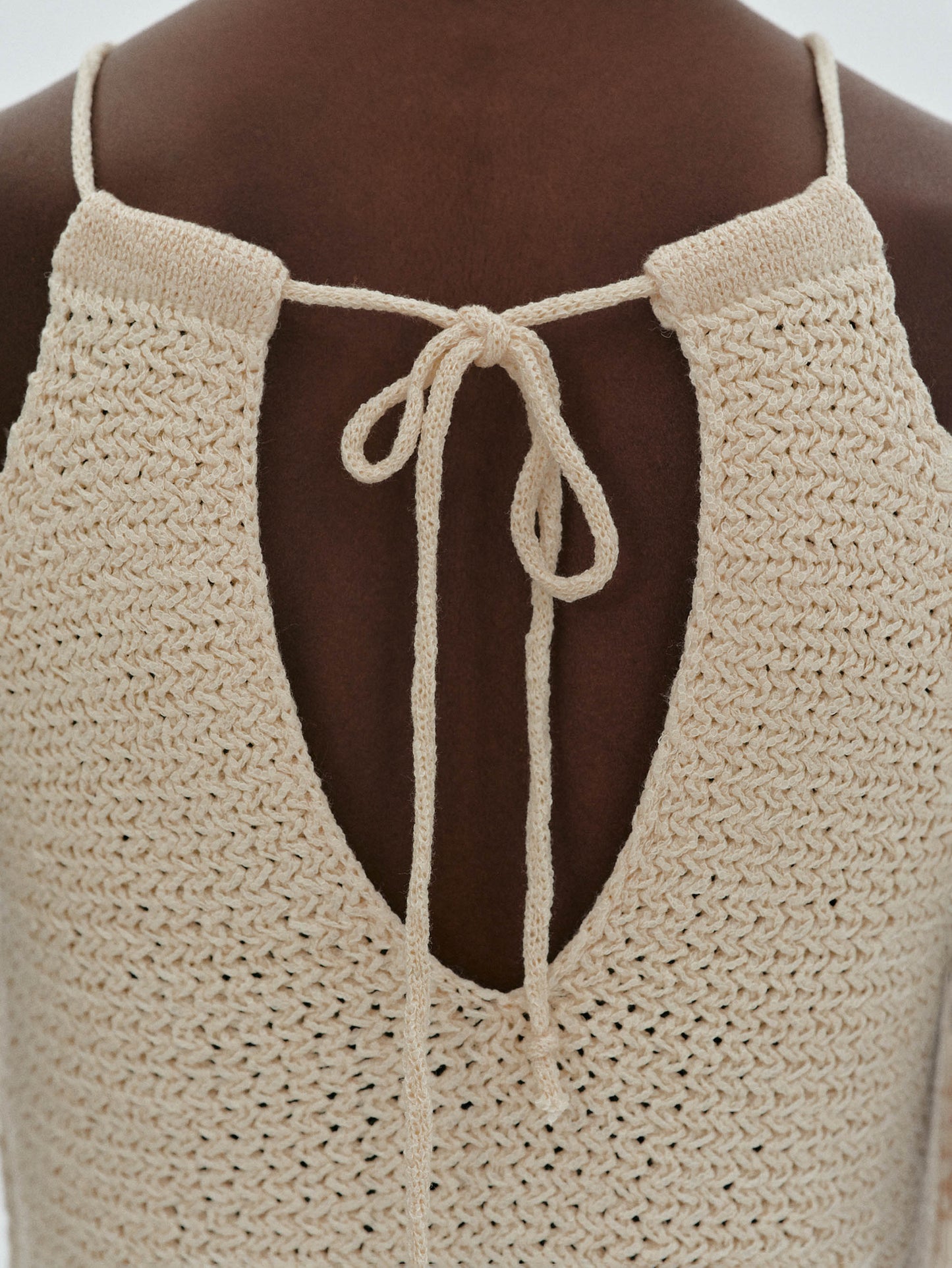 Crochet Corset Knit, Natural