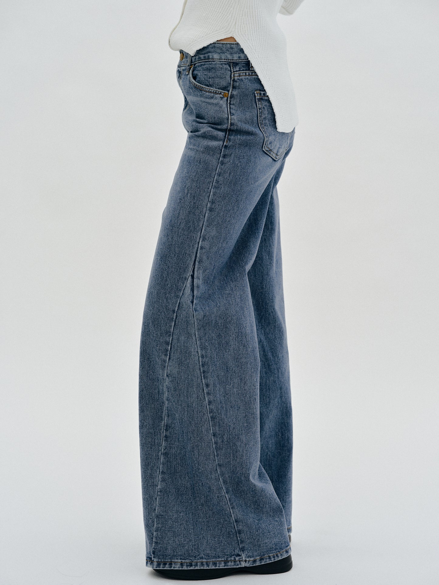 Extra Wide-Leg Jeans, Medium Blue