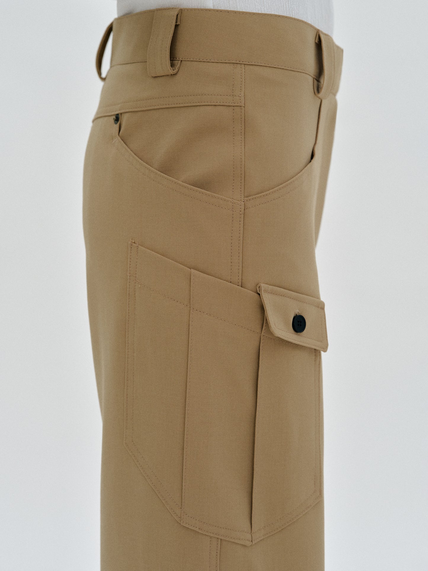 Slouchy Cargo Trousers, Camel