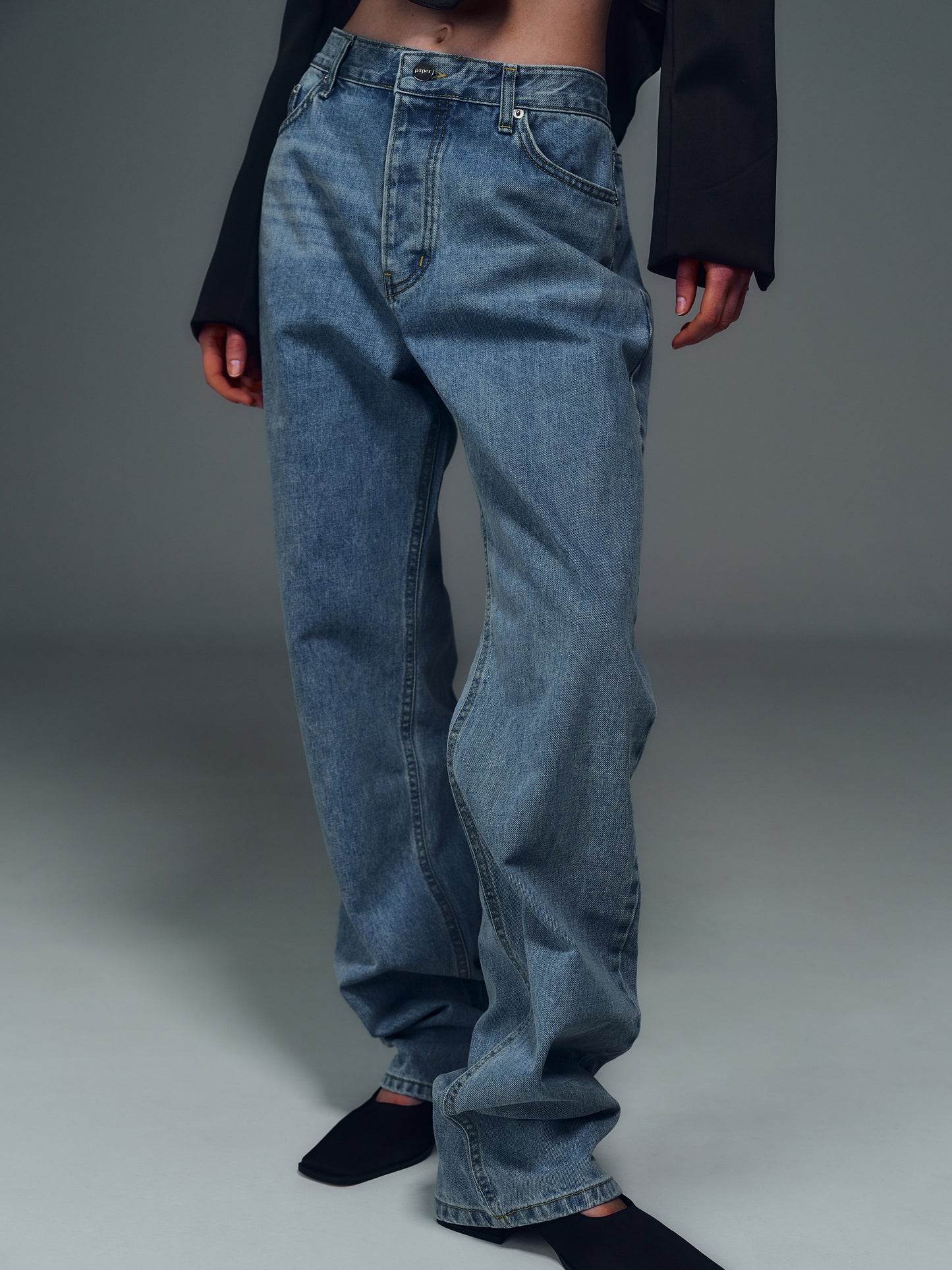 Full Length 70s Jeans, Blue