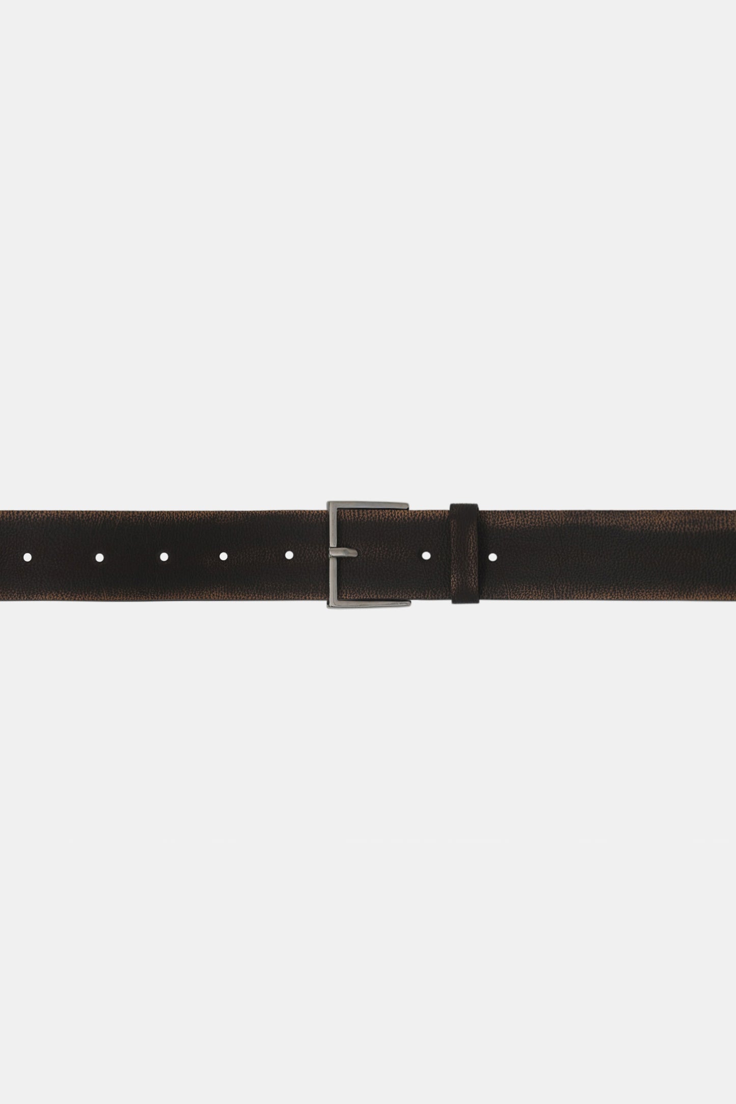 Faded Leather Pocket Belt, Brown