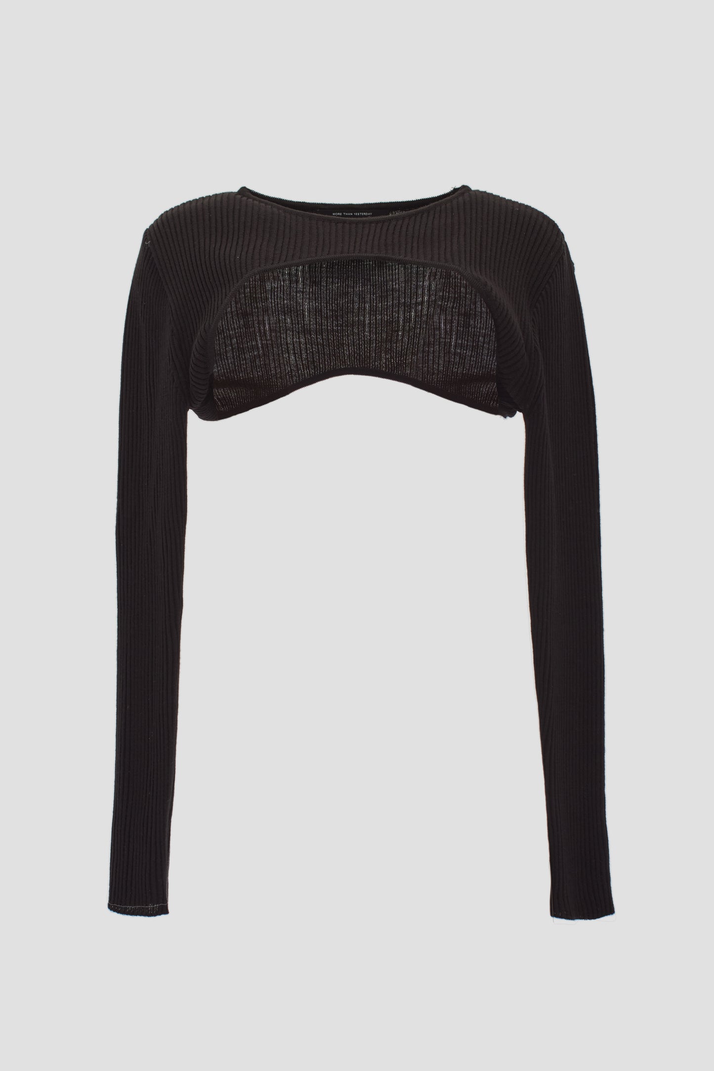 Cut Out Cropped Knit, Black
