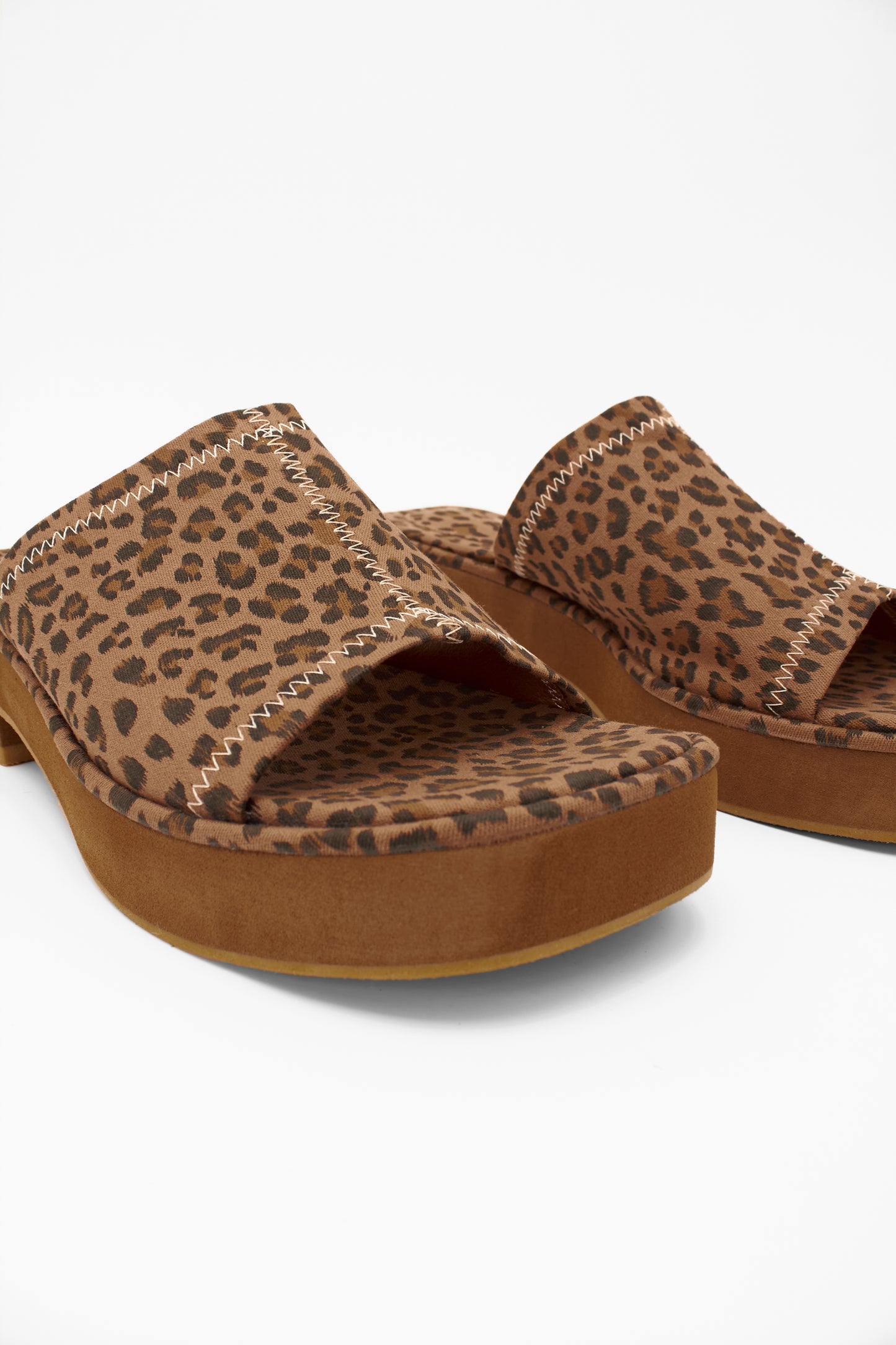 Slide Sandals, Leopard