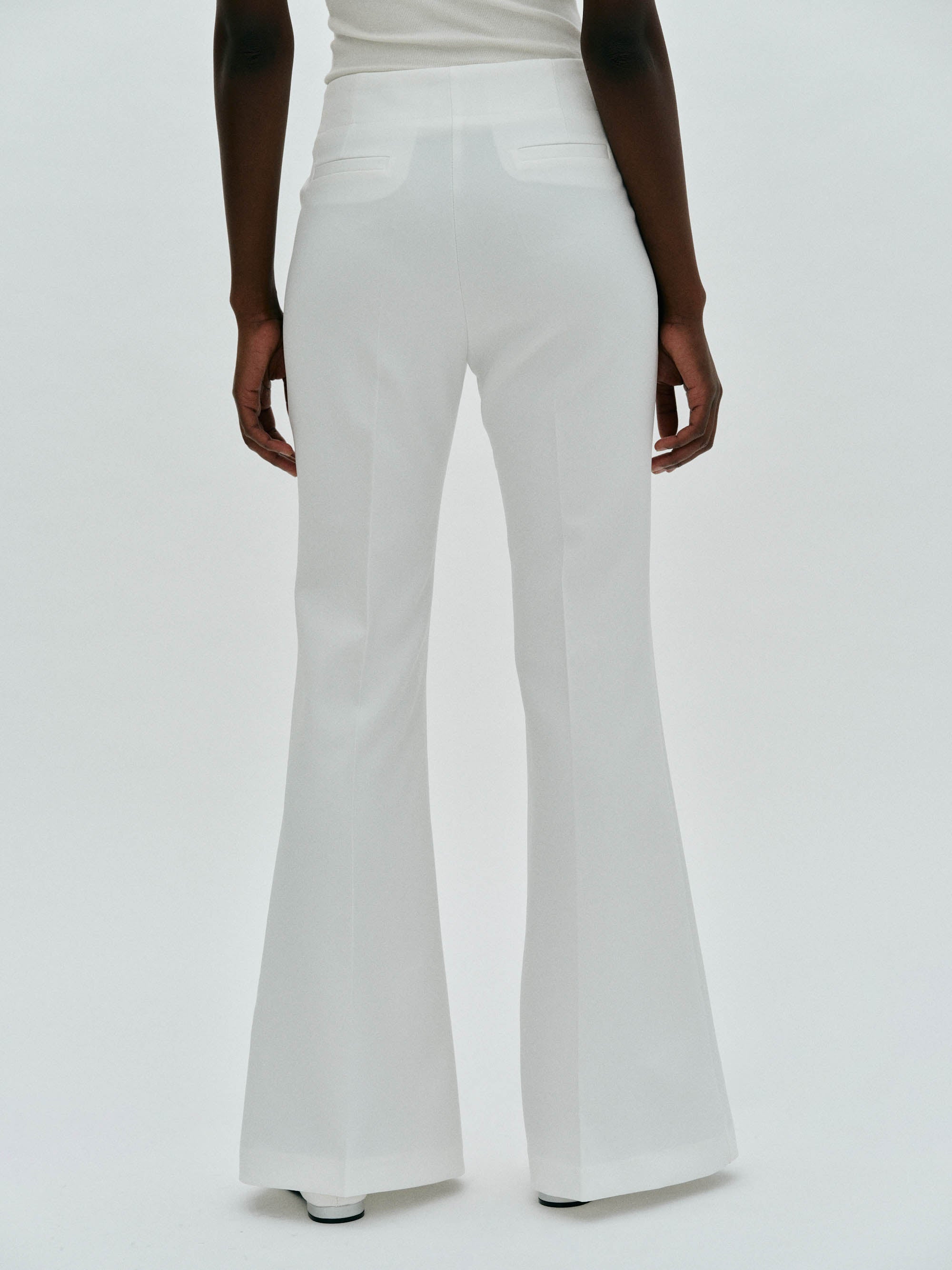 South Beach polyester flared pants in blue  ASOS