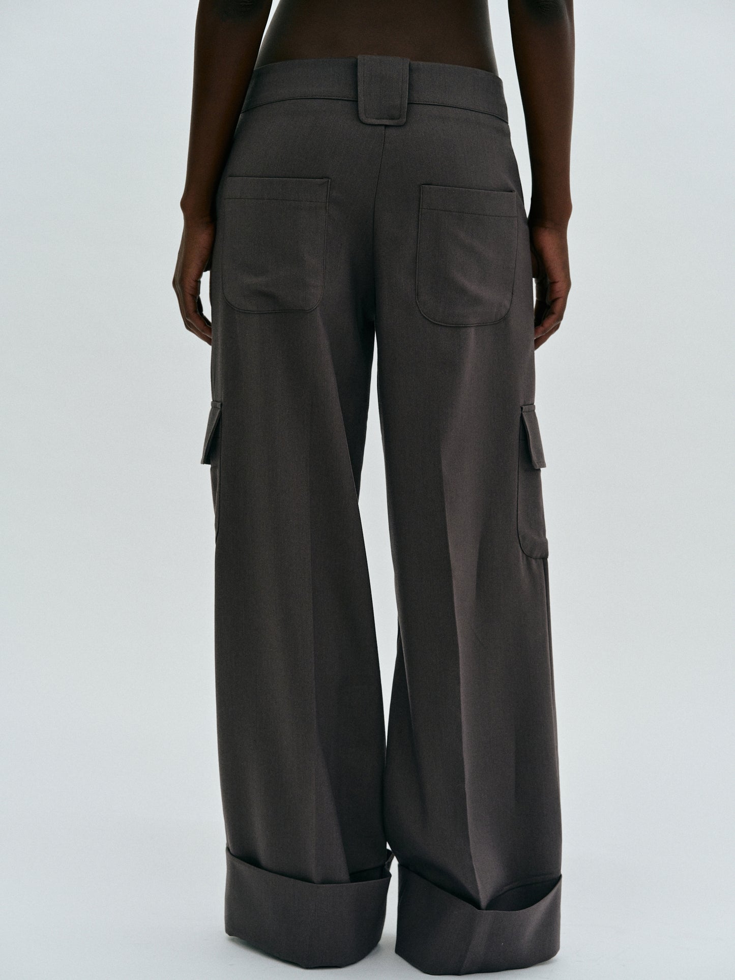Relaxed Cargo Trousers, Fossil