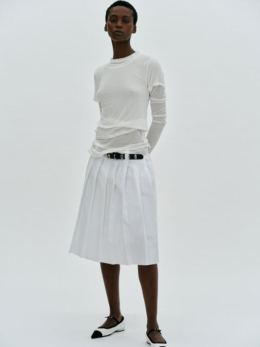 Tencel & Wool T-shirts Set, White
